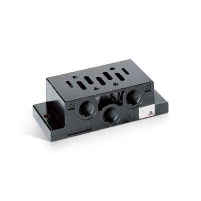 Single sub-base with rear outlets (VDMA 24345) - Series 9 903-G3A