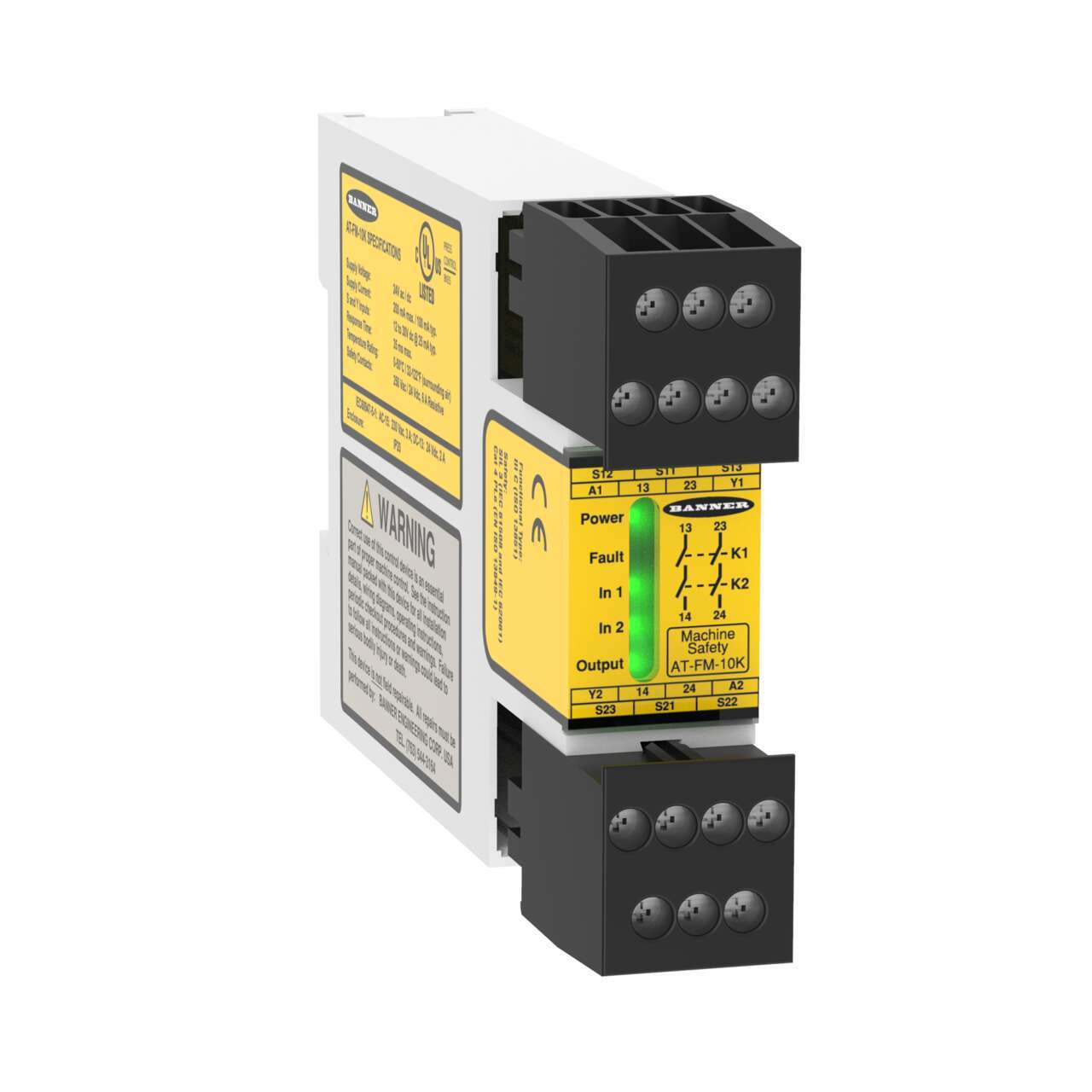 AT-FM-10K Módulo de relé de seguridad para botones de control a dos manos 60698