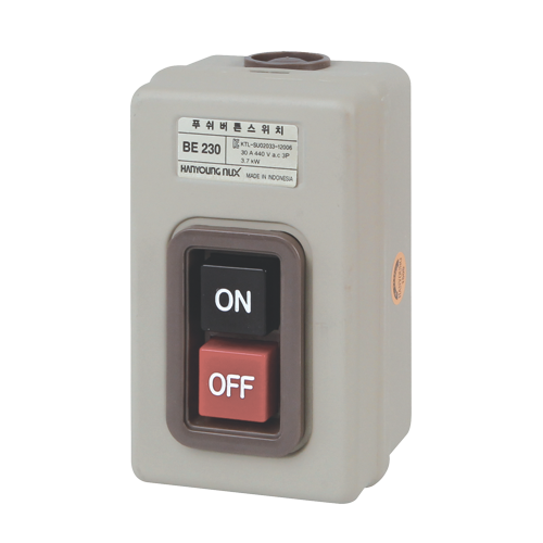 BE-230 Interruptor pulsador de encendido con carcasa de acero