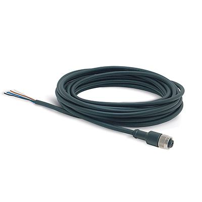 Cable with straight female connector M12 8 poles - Mod. CS-LF08HB CS-LF08HB-C200