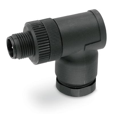 5 pin male angular M12 DUO connector CS-LH05HF