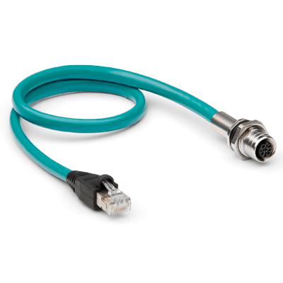 Adaptor and panel mount for Ethernet RJ45 to M12 D networks - Mod. CS-SE04HB-F050 CS-SE04HB-F050