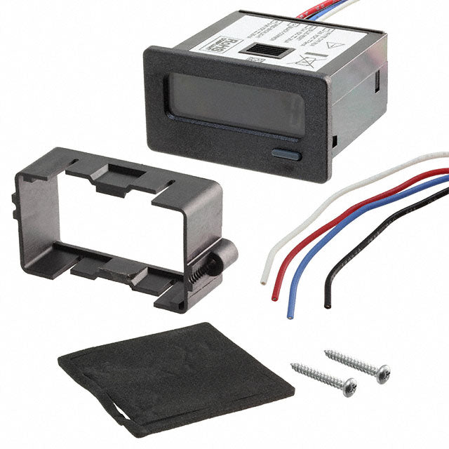 CUB7CVR0 Contador eléctrico miniatura serie CUB 8 dígitos pantalla roja, 50 V a 250 V