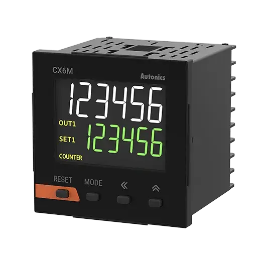 CX6M-2P2F - Temporizador/Contador con display LCD