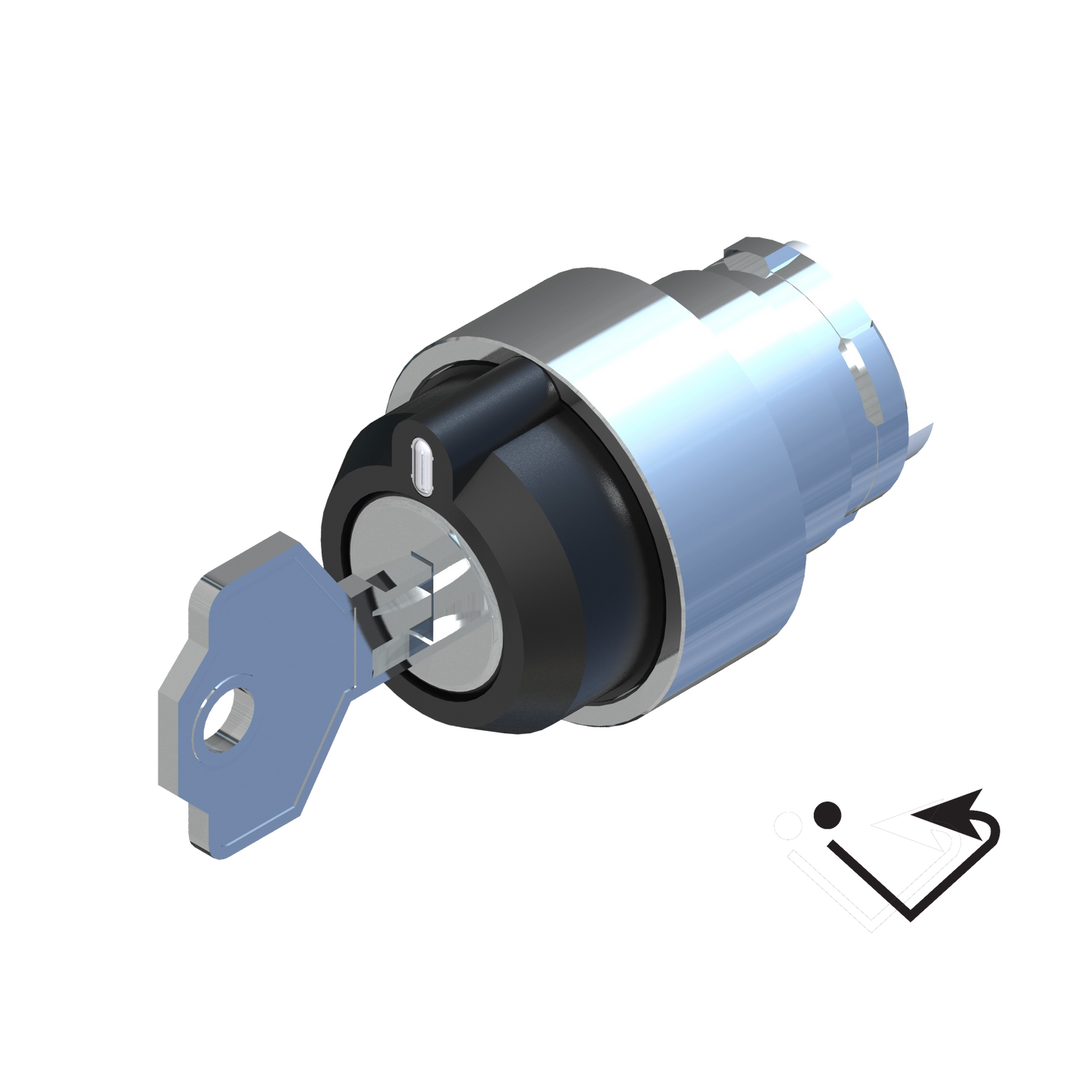 D5219 ECX 1430 - SELECTOR CON LLAVE 2 POSICIONES INESTABLE