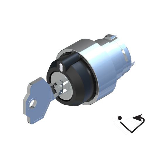 D5219 ECX 1430 - SELECTOR CON LLAVE 2 POSICIONES INESTABLE