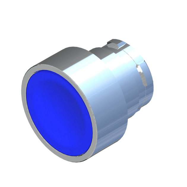 D5004 ECX 1104 - BOTON PULSADOR AZUL 30mm
