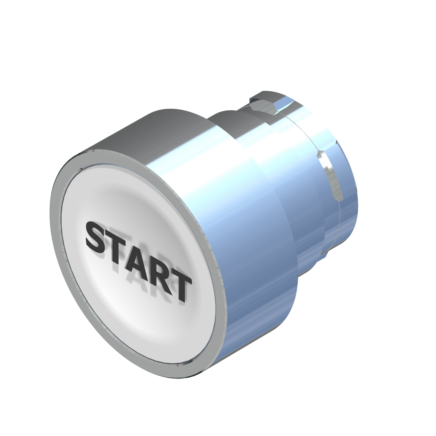 D5347 ECX 1105-01 - BOTON PULSADOR BLANCO CON "START"