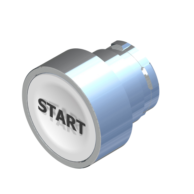D5347 ECX 1105-01 - BOTON PULSADOR BLANCO CON "START"
