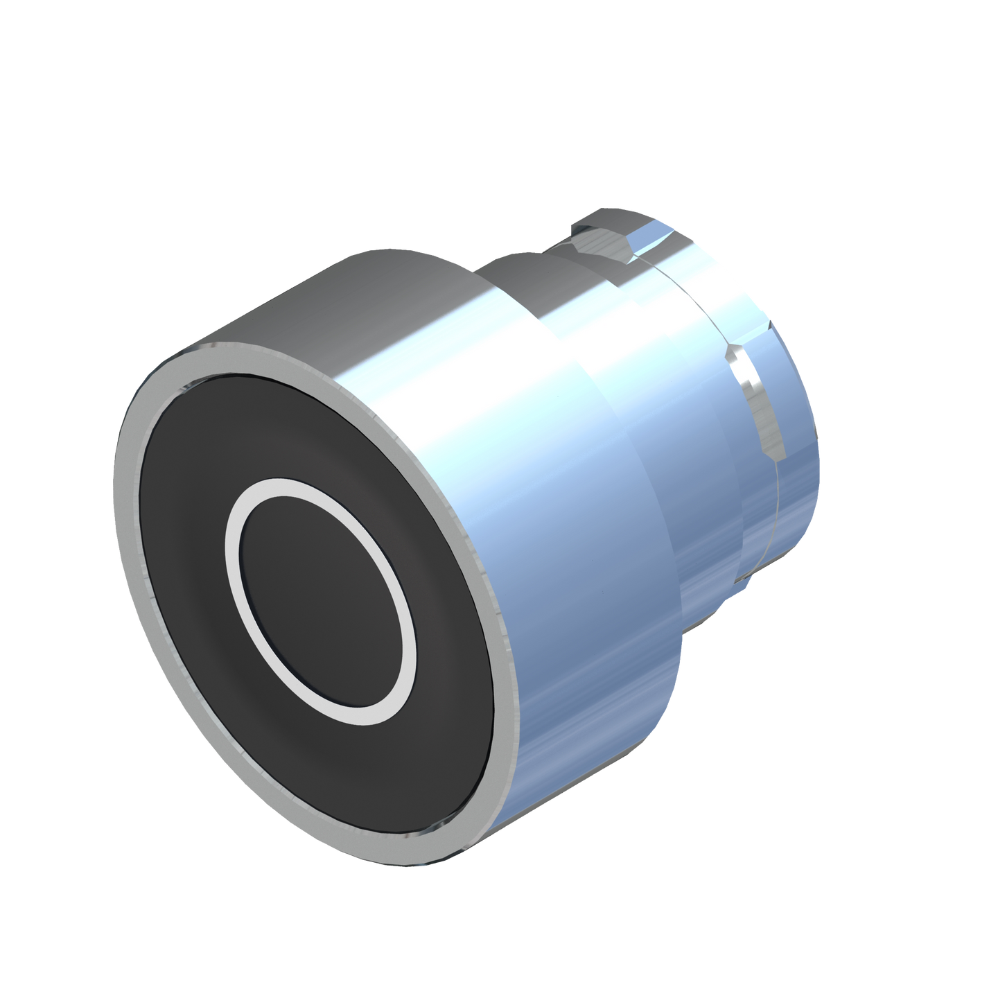 D5339 ECX 1106/N - BOTON PULSADOR NEGRO CON SIMBOLO "O"