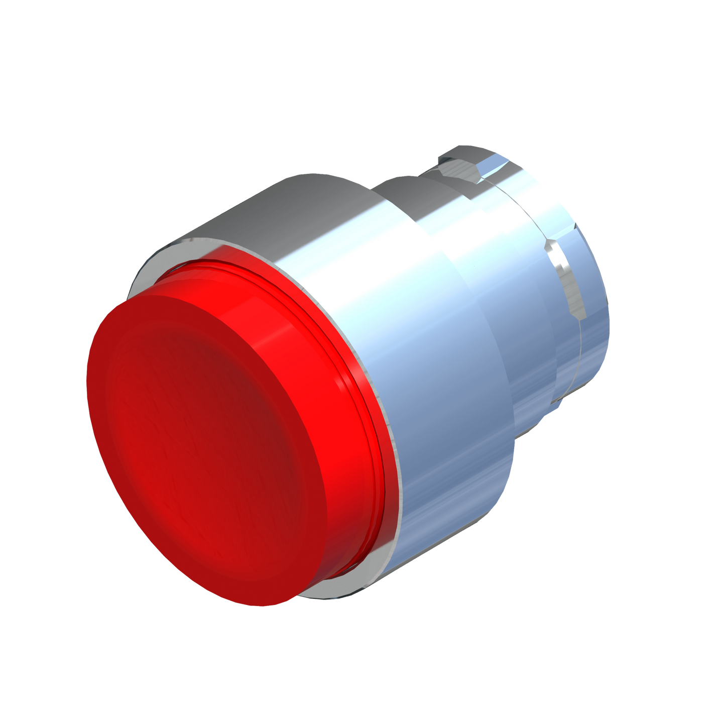 D5342 ECX 1111 - BOTON PULSADOR ROJO NO RASANTE