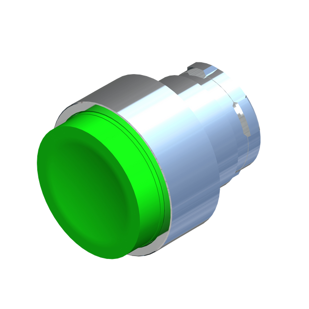 D5343 ECX 1112 - BOTON PULSADOR VERDE NO RASANTE