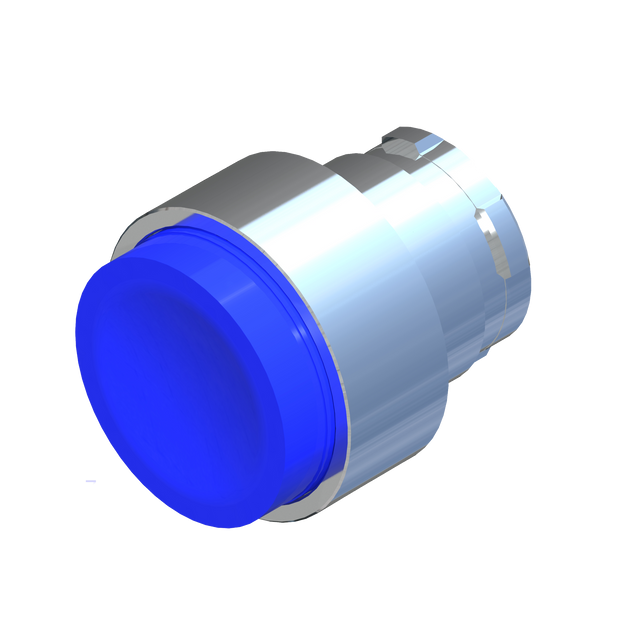 D5345 ECX 1114 - BOTON PULSADOR AZUL NO RASANTE
