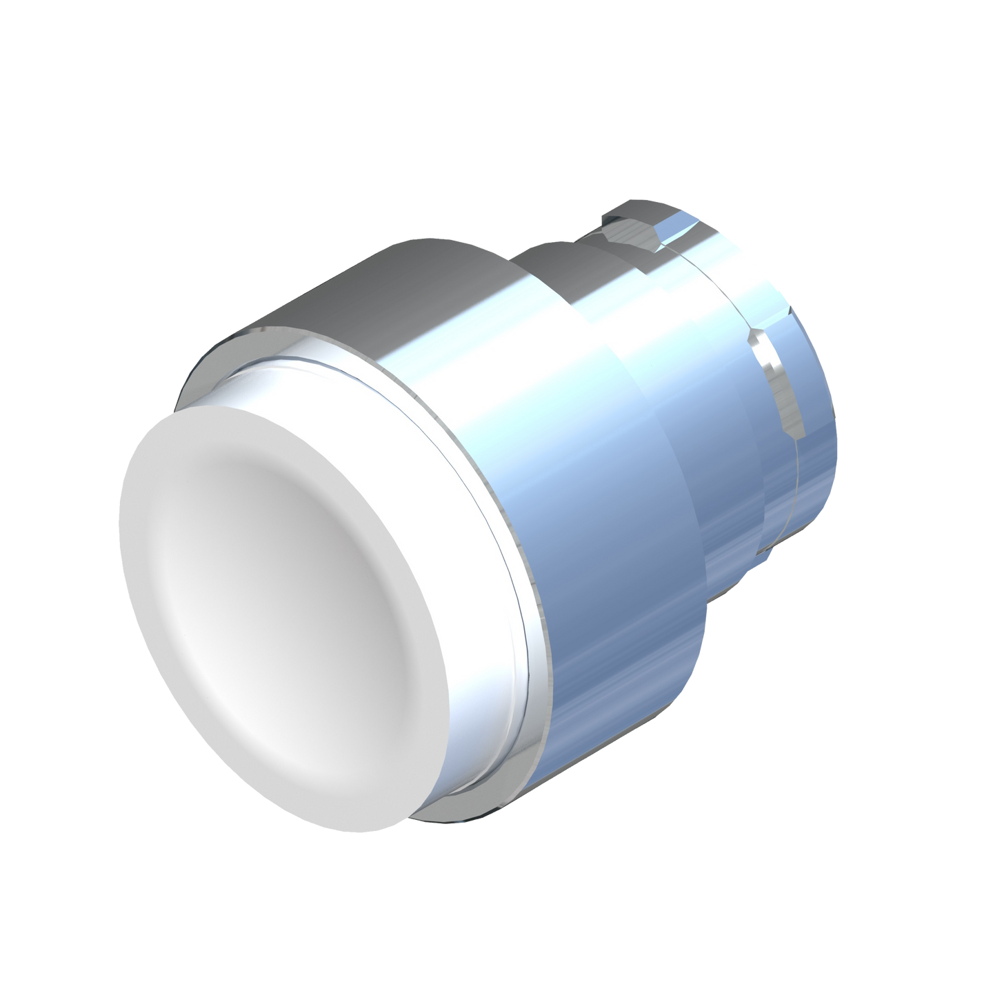 D5346 ECX 1115 - BOTON PULSADOR BLANCO NO RASANTE