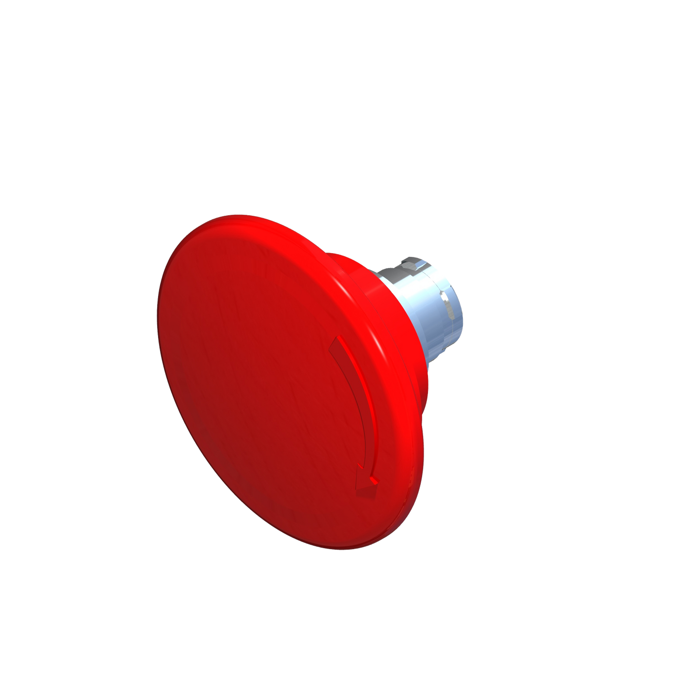 D5032 ECX 1136 - BOTON HONGO GIRAR PARA LIBERAR ROJO ø60mm