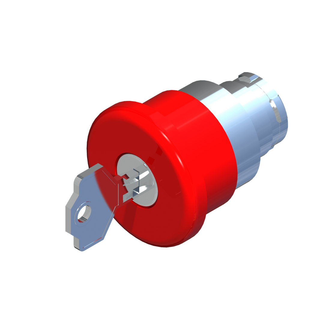 D5038 ECX 1141 - BOTON HONGO CON LLAVE ROJO ø40mm