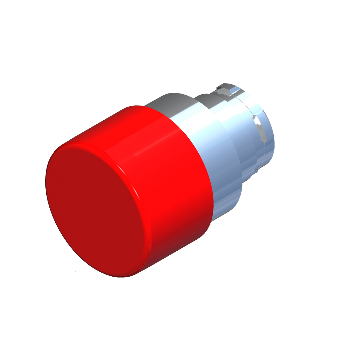 D5026 ECX 1165 - BOTON HONGO MOMENTANEO ROJO ø33mm