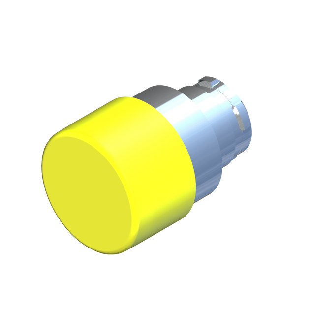 D5027 ECX 1169 - BOTON HONGO MOMENTANEO AMARILLO ø33mm