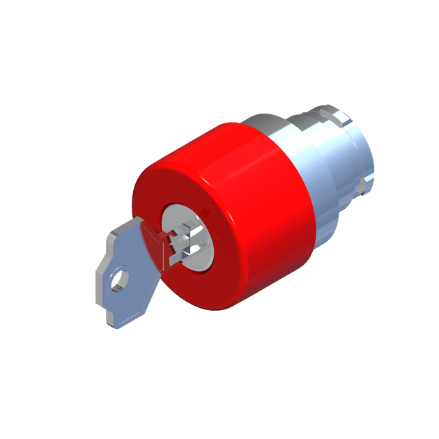 D5037 ECX 1171 - BOTON HONGO CON LLAVE ROJO ø33mm