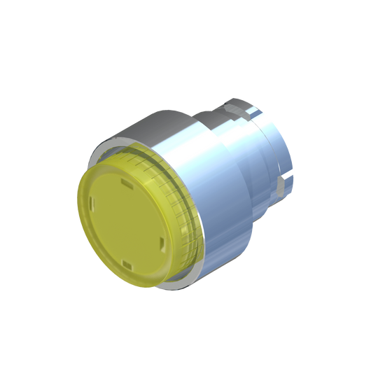 D5373 ECX 1183 - BOTON CON TRABA NO RASANTE ILUMINADO AMARILLO