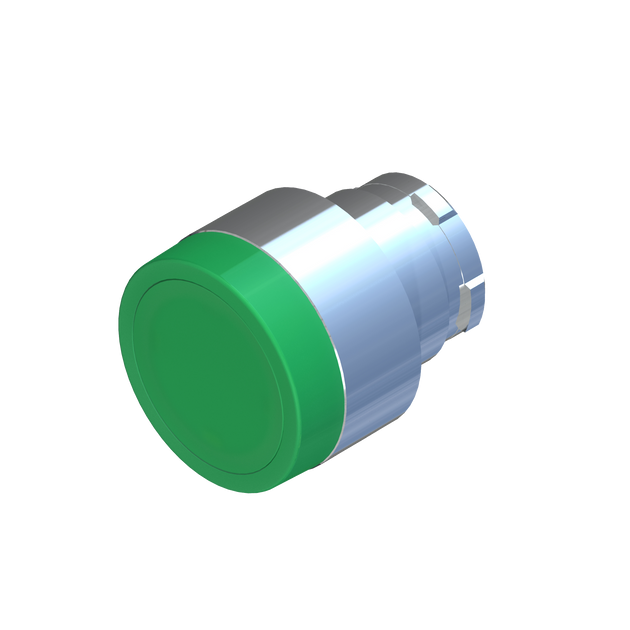 D5214 ECX 1192 - BOTON PULSADOR CON TRABA ILUMINADO VERDE