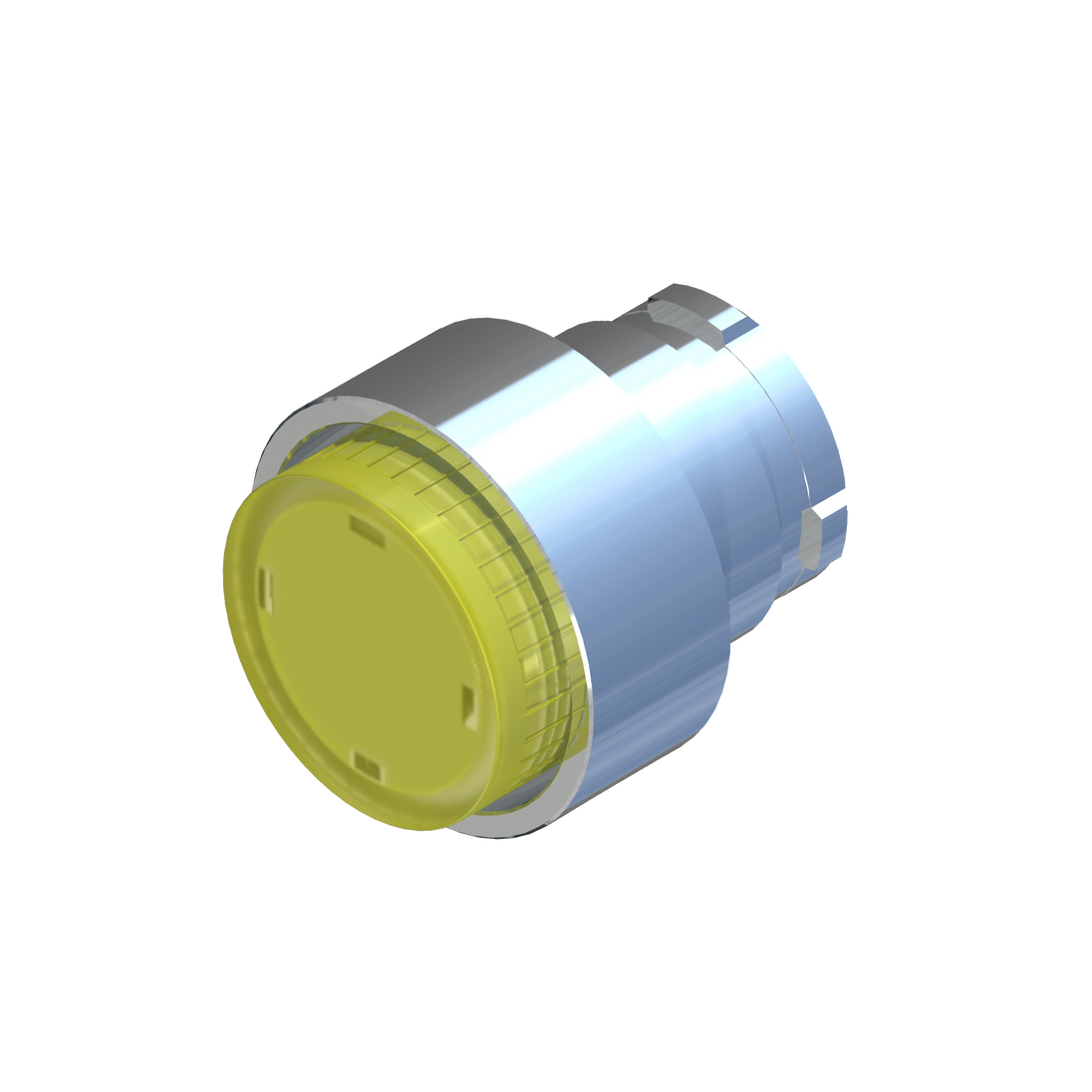 D5368 ECX 1213 - BOTON PULSADOR NO RASANTE ILUMINADO AMARILLO