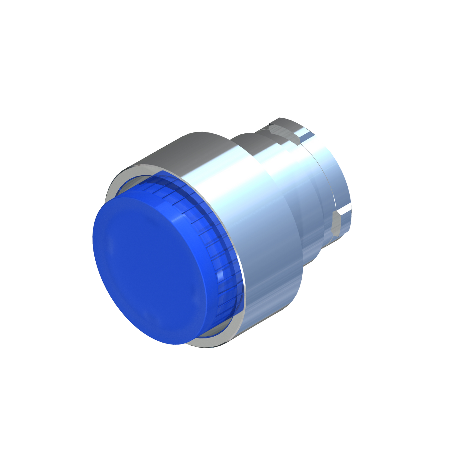 D5369 ECX 1214 - BOTON PULSADOR NO RASANTE ILUMINADO AZUL