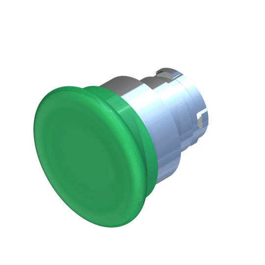 D5040 ECX 1222 - BOTON HONGO MOMENTANEO ILUMINADO VERDE ø40mm