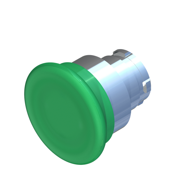 D5040 ECX 1222 - BOTON HONGO MOMENTANEO ILUMINADO VERDE ø40mm