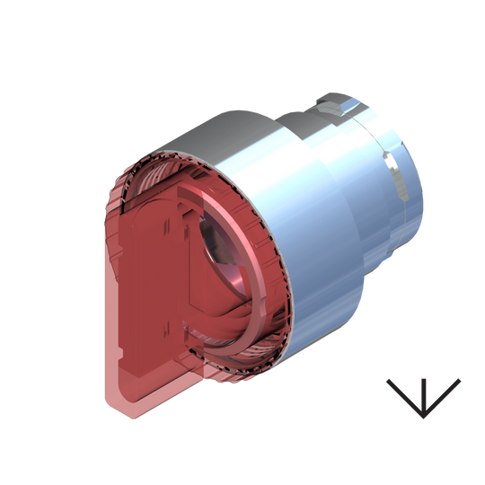 D5068 ECX 1261 - SELECTOR 3 POSICIONES ESTABLE ROJO