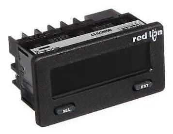 CUB5R000 Contador doble, 8 dígitos, pantalla LCD reflectiva de 39 mm x 75 mm, 10-28 V CC, IP65, serie CUB5