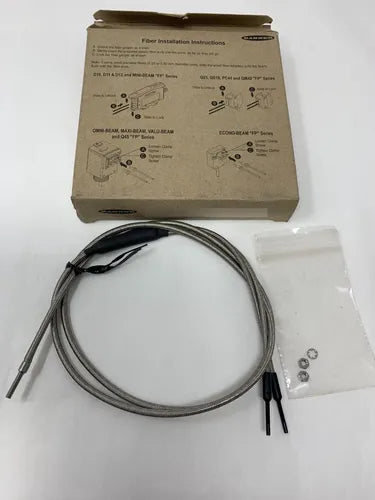 PBCT23TMB5 Fibra de plástico, reflexión difusa; diámetro del núcleo: 0,5 mm y 9 x 0,25 mm; longitud de fibra: 1 m; coaxial, rosca; revestimiento de acero, terminación TMB5 70850.