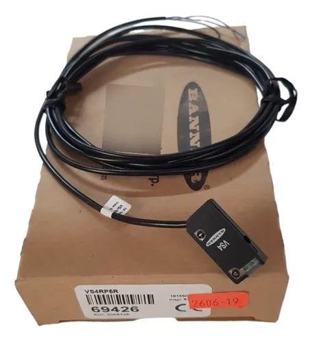 VS4RP5R Serie VS4: Modo opuesto; Alcance: 1000 mm; Entrada: 10-30 V CC; Salida: Funcionamiento en oscuridad - PNP; Cable de 2 m (6,5 pies) 69426