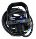OTBA5 Serie OTB: Botón táctil de acción momentánea con contacto de seguridad negro; Entrada: 120 V CA; Carcasa superior: polisulfona; Salida: relé E/M (SPDT); Cable integral de 2 m (6,5 pies) 27986.