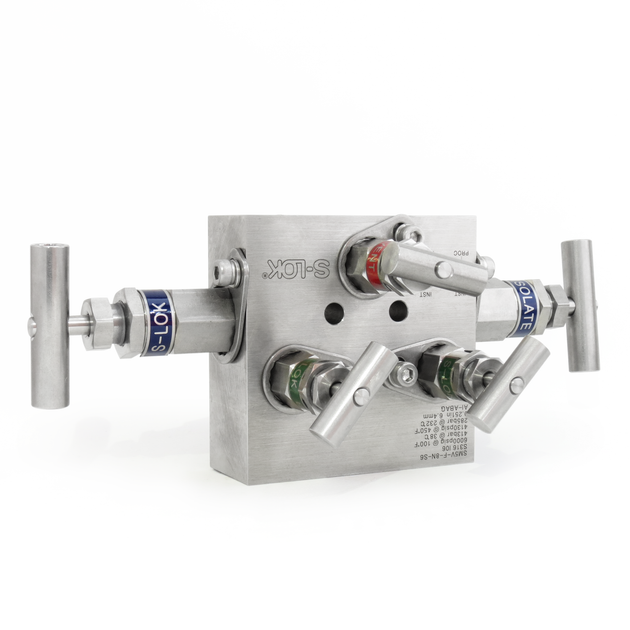 SM5V-F-8N-S6 Manifold 5 vias tipo block montaje remoto 1/2" NPT Roscada hembra