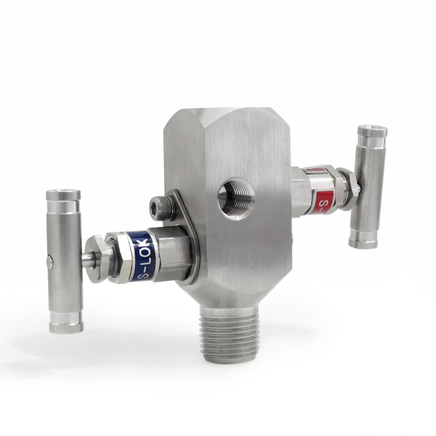 SM2VPS-MF-8N-S6 Manifold 2 vias de 1/2" Macho-Hembra roscada NPT