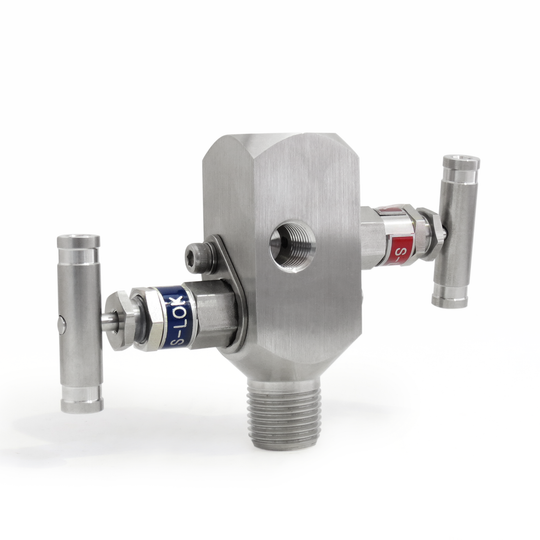 SM2VPS-MF-8N-S6 Manifold 2 vias de 1/2" Macho-Hembra roscada NPT