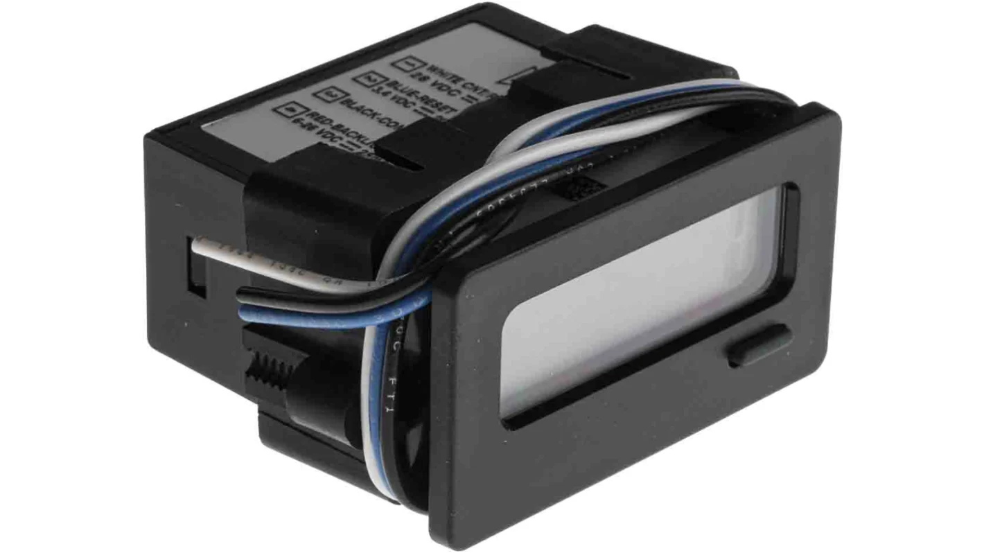 CUB7CCS0 Medidor de panel, contador, 1/32 DIN, 8 dígitos, pantalla LCD reflectiva, bajo voltaje, CC
