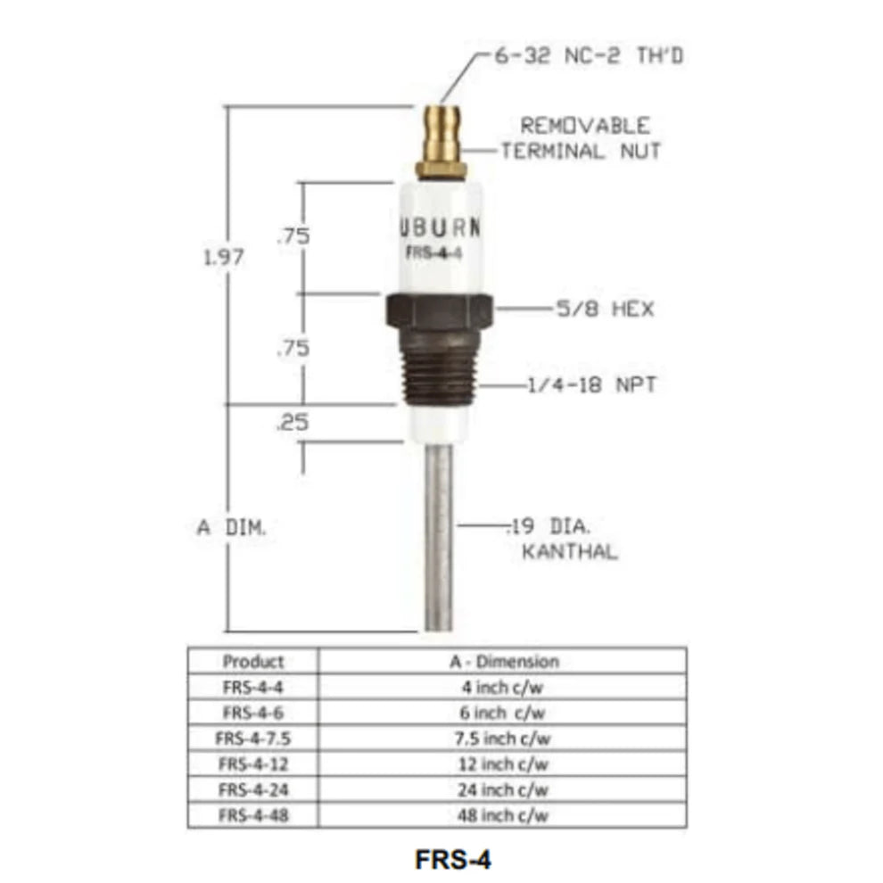 e5-frS4-6 varilla detectora auburn e5-fsr4-6