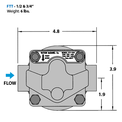 Trampa de Vapor FTT-145-12-N - WATSON MC DANIELS