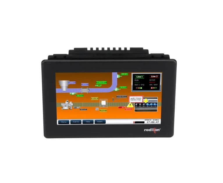 CR10000700000210 Interfaz hombre-máquina (HMI) con pantalla táctil de 7", 16 millones de colores, 800 x 480 píxeles, 24 V CC, IP66, serie CR1000