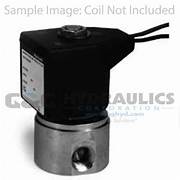 71214VN2ST00+ Válvula de acero inoxidable de acción directa, 2 vías, normalmente cerrado, 1/4" NPT (cuerpo de válvula)