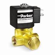 7321HBN4UN00 Válvula a presión de latón Parker Skinner de 2 vías, normalmente cerrado, 1/2" NPT, con piloto interno y accionamiento por piloto.