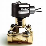 73218BN64N00 Válvula a presión de latón Parker Skinner de 2 vías, normalmente cerrado, 1" NPT, con piloto interno y operado por piloto.