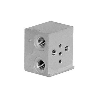 Single sub-base for solenoid valves size 15 mm - Series P P001-02