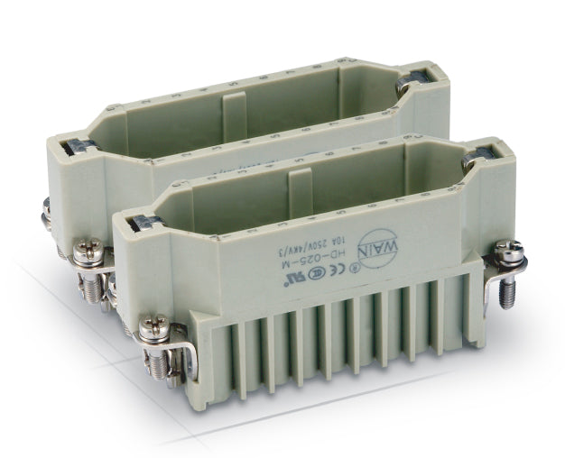 83305 HD-025-MC - CONECTOR MACHO 250V 10A 25POLOS + TIERRA SIN PIN