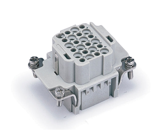 83310 HDD-024-FC - CONECTOR HEMBRA 250V 10A 24POLOS + TIERRA SIN PIN