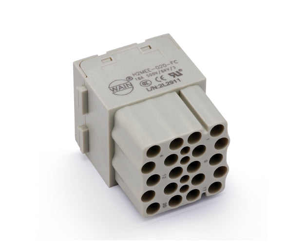 83242 H2MEE-020-FC - CONECTOR HEMBRA 500V 16A 20POLOS SIN PIN