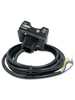OTBA5 Serie OTB: Botón táctil de acción momentánea con contacto de seguridad negro; Entrada: 120 V CA; Carcasa superior: polisulfona; Salida: relé E/M (SPDT); Cable integral de 2 m (6,5 pies) 27986.
