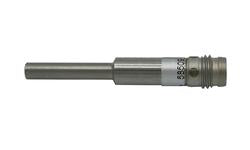 The I45000008 SENSOR DE PROX4MM DIAMSENSA 08MM 6-30VDC SI4-C0.8 PNP NO H1 has a smooth shaft, a threaded end, and IP67 protection, making it suitable for tough industrial or mechanical environments.